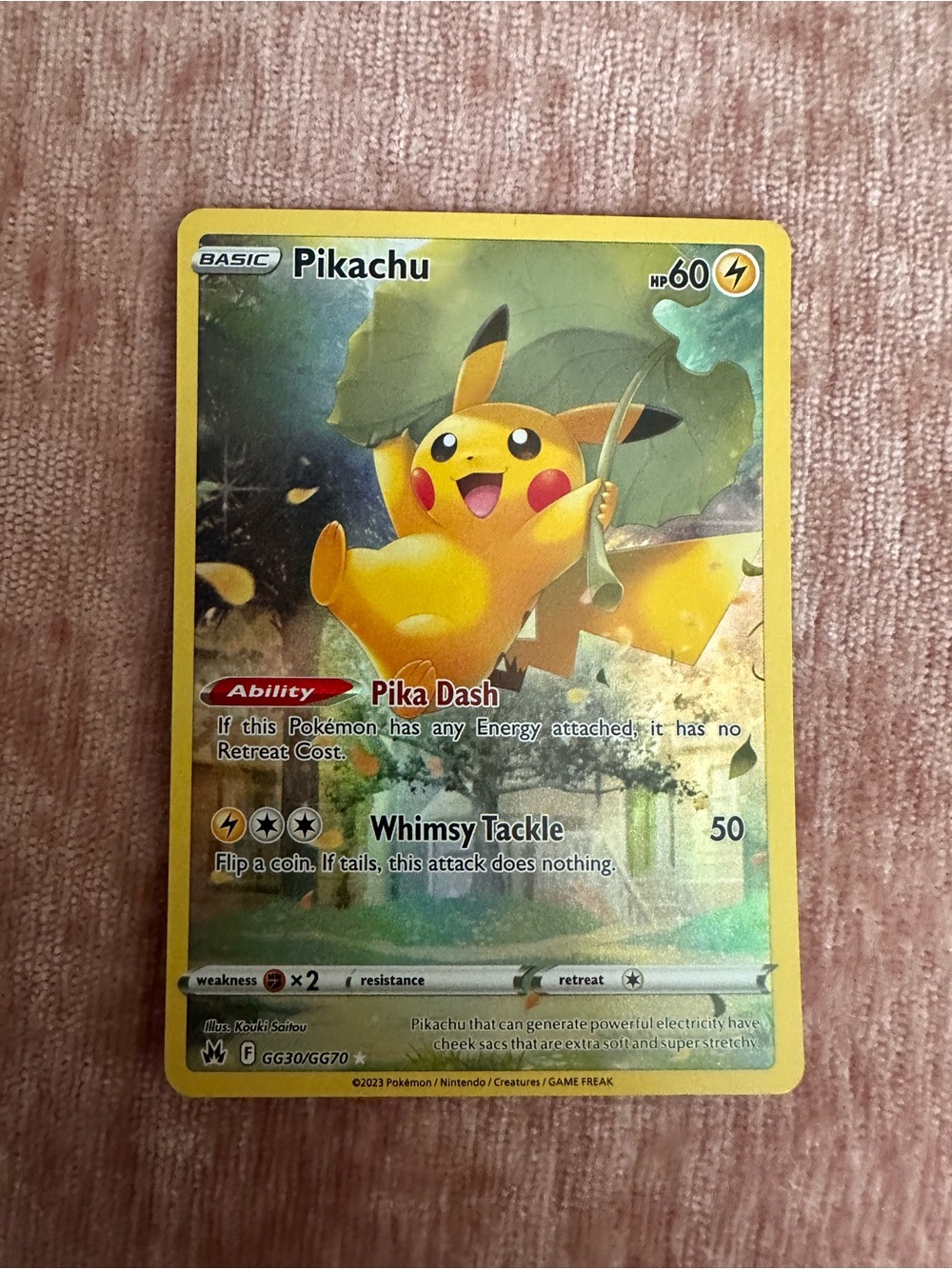 Pokemon Pikachu - SWSH: Crown Zenith: Galarian Gallery (CRZ:GG)